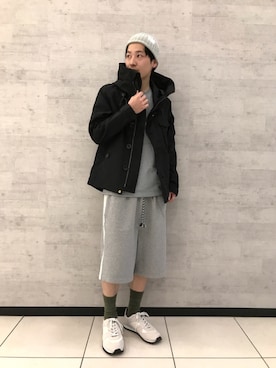 「Johnbull Private labo（ジョンブルプライベートラボ）のアイテム（ナイロンジャケット）」を使った、fu_kuさん（メンズ・169cm）の冬コーディネート
