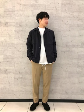 「Johnbull Private labo（ジョンブルプライベートラボ）のアイテム（スリッポン）」を使った、fu_kuさん（メンズ・169cm）の冬コーディネート