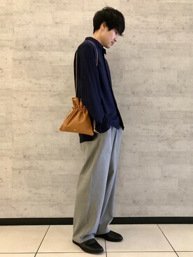 「Johnbull Private labo（ジョンブルプライベートラボ）のアイテム（スリッポン）」を使った、fu_kuさん（メンズ・169cm）の冬コーディネート