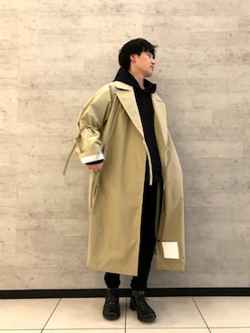 「Johnbull Private labo（ジョンブルプライベートラボ）のアイテム（スウェット）」を使った、fu_kuさん（メンズ・169cm）の冬コーディネート