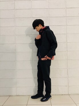 「Johnbull Private labo（ジョンブルプライベートラボ）のアイテム（デニムジャケット）」を使った、fu_kuさん（メンズ・169cm）の春コーディネート