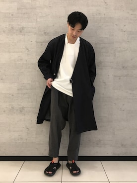 「Johnbull Private labo（ジョンブルプライベートラボ）のアイテム（その他アウター）」を使った、fu_kuさん（メンズ・169cm）の春コーディネート