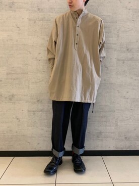 「Johnbull Private labo（ジョンブルプライベートラボ）のアイテム（ドレスシューズ）」を使った、fu_kuさん（メンズ・169cm）の春コーディネート