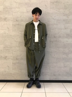 「Johnbull Private labo（ジョンブルプライベートラボ）のアイテム（ブルゾン）」を使った、fu_kuさん（メンズ・169cm）の春コーディネート