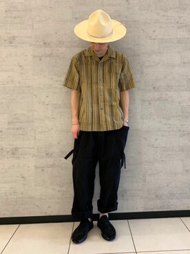 「johnbull」｜「アイテム（スリッポン）」を使った、fu_kuさん（メンズ・169cm）の春コーディネート