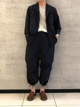 「Johnbull Private labo（ジョンブルプライベートラボ）のアイテム（その他アウター）」を使った、fu_kuさん（メンズ・169cm）の春コーディネート