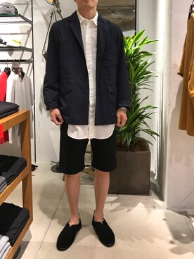 「Johnbull Private labo（ジョンブルプライベートラボ）のアイテム（その他アウター）」を使った、fu_kuさん（メンズ・170cm）の夏コーディネート
