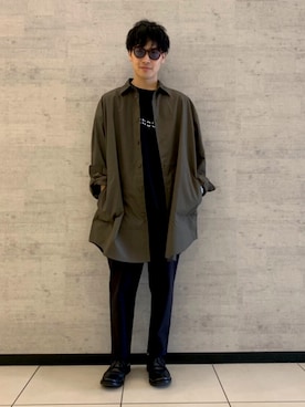 「Johnbull Private labo（ジョンブルプライベートラボ）のアイテム（シューズ）」を使った、fu_kuさん（メンズ・170cm）の夏コーディネート