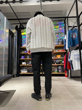 「WHITELAND（ホワイトランド）のWHITELAND/ホワイトランド/リネンシャツ（シャツ/ブラウス）」を使った、タグチ　ユータさん（メンズ・187cm）の春コーディネート