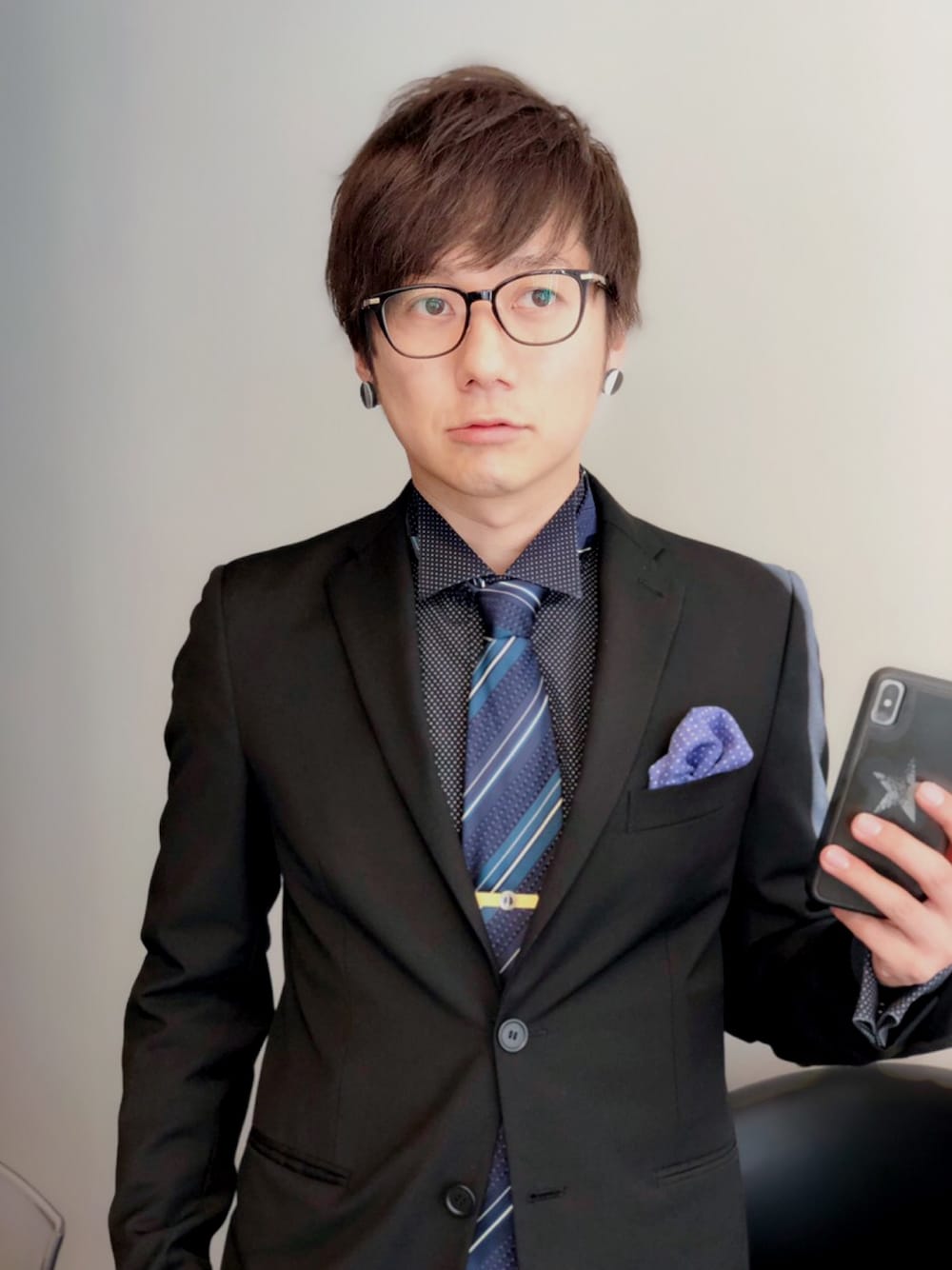 「結婚式、結婚式スタイル、結婚式コーデ」｜「COCOA BRUNCHのアイテム（ピアス（両耳用）、シルバー系）」を使った、ラクガキヤのマコさん（メンズ・168cm）の秋コーディネートの1枚目の写真