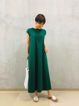 「みどり」｜「アイテム（その他）」を使った、ma14yさん（レディース・159cm）の春コーディネート