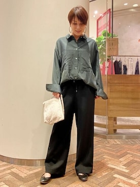 「リラックスコーデ」｜「アイテム（財布/小物）」を使った、ma14yさん（レディース・159cm）の秋コーディネート