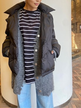 「リラックスコーデ」｜「アイテム（ジャケット/アウター）」を使った、ma14yさん（レディース・159cm）の秋コーディネート