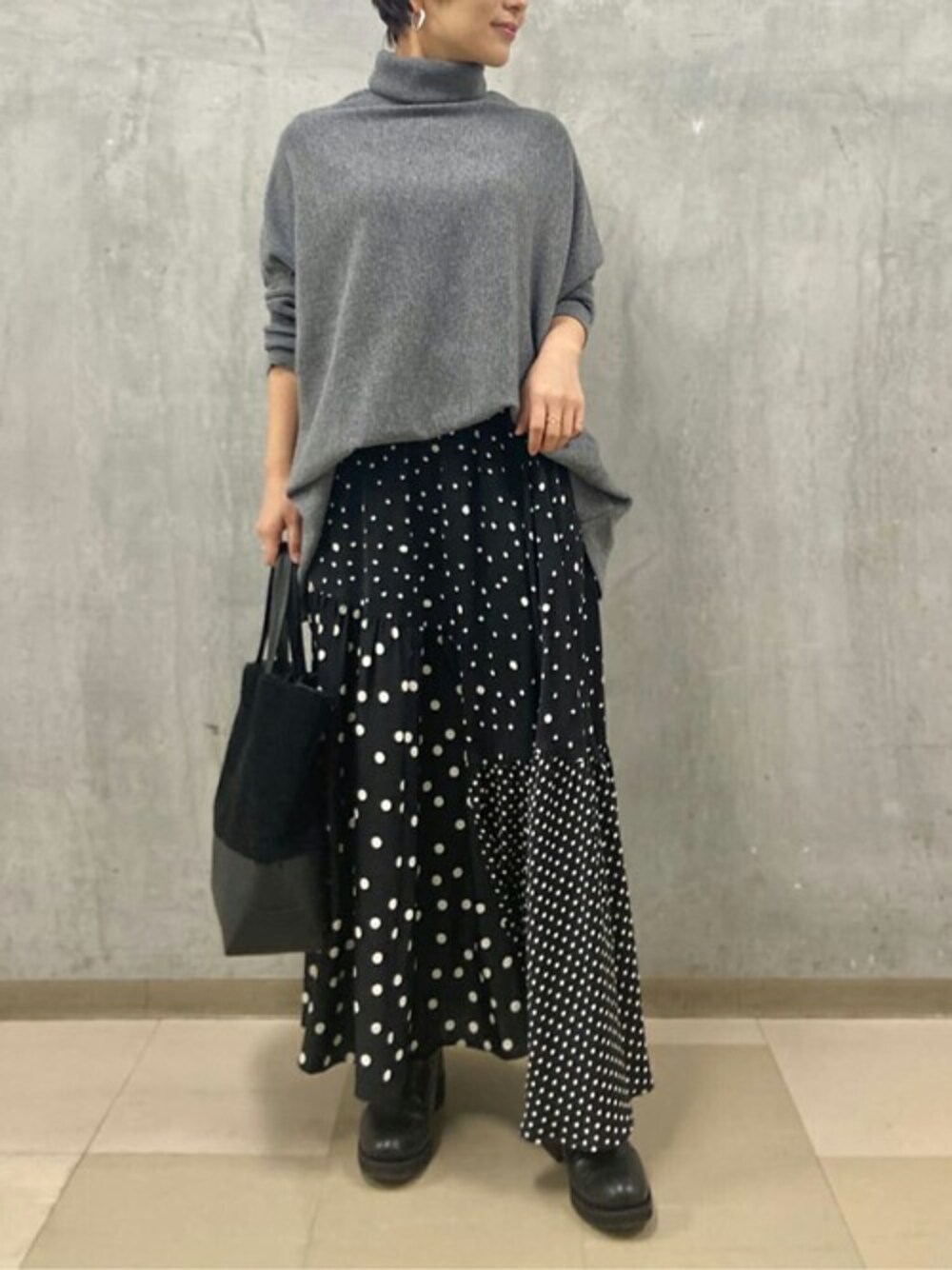 BEARDSLEY（ビアズリー）の「BIGニットハイネックショート（ニット