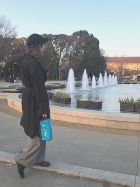 「アイテム（ポーチ）」を使った、アニエスベーボヤージュ上野マルイ店さん（レディース・154cm）の冬コーディネート