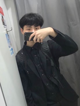 「アイテム（フォーマルスーツ/小物）」を使った、我永远最爱七七さん（メンズ・173cm・10代）の春コーディネート