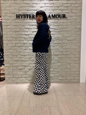 「HYSTERIC GLAMOUR（ヒステリックグラマー）のアイテム（サロペット/オーバーオール）」を使った、OKUDAさん（メンズ・161cm）の冬コーディネート