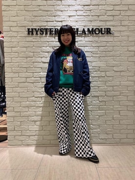 「HYSTERIC GLAMOUR（ヒステリックグラマー）のアイテム（サロペット/オーバーオール）」を使った、OKUDAさん（メンズ・161cm）の冬コーディネート