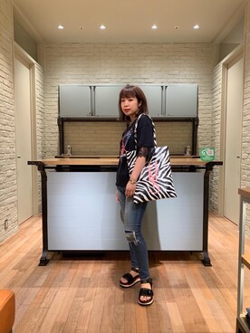 OKUDAさん（レディース・161cm）の夏コーディネート