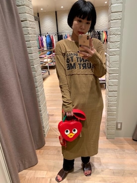 「トマトバード」｜OKUDAさん（レディース・161cm）の秋コーディネート