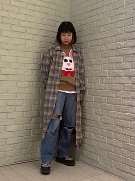 OKUDAさん（レディース・161cm）の冬コーディネート