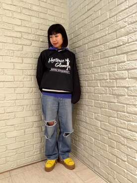 「でにむ」｜「アイテム（その他トップス）」を使った、OKUDAさん（レディース・161cm）の春コーディネート