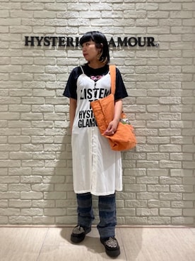 HYSTERIC GLAMOUR ヒステリックグラマー キャミワンピ メッシュ Update summer style！ 大人に着るキャミソールワンピース