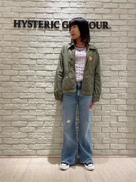 「ブルゾン」｜「アイテム（雑貨/ホビー）」を使った、OKUDAさん（レディース・161cm）の春コーディネート