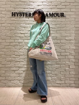 「ビッグトート」｜「アイテム（パンツ）」を使った、OKUDAさん（レディース・161cm）の春コーディネート