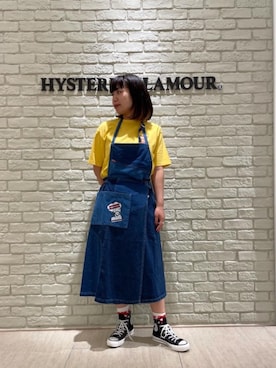 「でにむ」｜「アイテム（ジャンパースカート）」を使った、OKUDAさん（レディース・161cm）の夏コーディネート