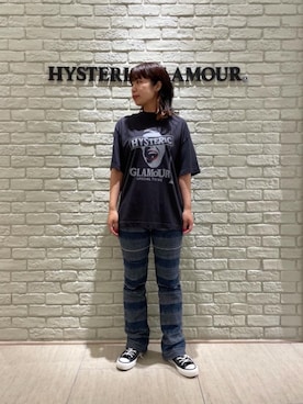 「リメイクデニム」｜「アイテム（Tシャツ/カットソー）」を使った、OKUDAさん（レディース・161cm）の夏コーディネート
