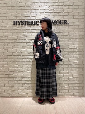 「コラボレーション」｜「アイテム（ブルゾン）」を使った、OKUDAさん（レディース・161cm）の秋コーディネート