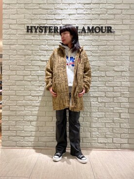 「ﾋﾞｯｸﾞｼﾙｴｯﾄ」｜「アイテム（ブルゾン）」を使った、OKUDAさん（レディース・161cm）の秋コーディネート