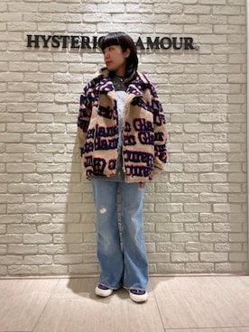 「ﾋﾞｯｸﾞｼﾙｴｯﾄ」｜「アイテム（その他アウター）」を使った、OKUDAさん（レディース・161cm）の秋コーディネート