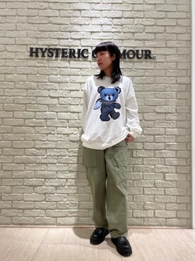 「ﾋﾞｯｸﾞｼﾙｴｯﾄ」｜「アイテム（スウェット）」を使った、OKUDAさん（レディース・161cm）の冬コーディネート