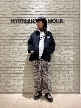「ﾋﾞｯｸﾞｼﾙｴｯﾄ」｜「アイテム（ジャケット/アウター）」を使った、OKUDAさん（レディース・161cm）の春コーディネート