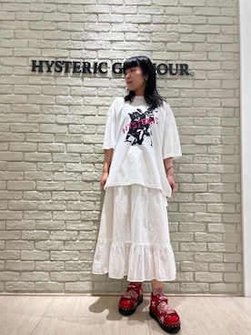 「ﾋﾞｯｸﾞｼﾙｴｯﾄ」｜「アイテム（サンダル）」を使った、OKUDAさん（レディース・161cm）の春コーディネート