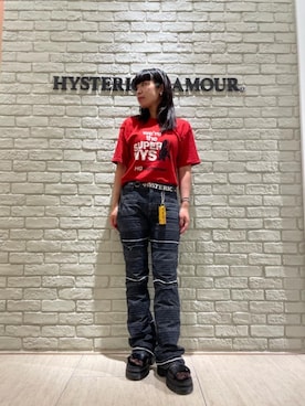 「リメイクデニム」｜「アイテム（財布/小物）」を使った、OKUDAさん（レディース・161cm）の夏コーディネート