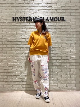 「ﾋﾞｯｸﾞｼﾙｴｯﾄ」｜「アイテム（スウェット）」を使った、OKUDAさん（レディース・161cm）の夏コーディネート