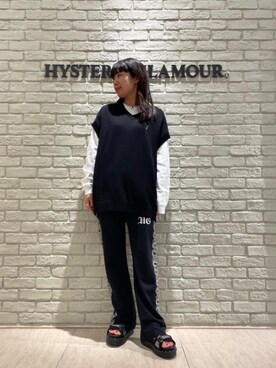 「ﾋﾞｯｸﾞｼﾙｴｯﾄ」｜「アイテム（スウェットパンツ）」を使った、OKUDAさん（レディース・161cm）の夏コーディネート