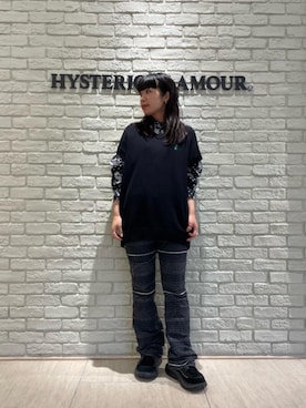 「ﾋﾞｯｸﾞｼﾙｴｯﾄ」｜「アイテム（パンツ）」を使った、OKUDAさん（レディース・161cm）の秋コーディネート