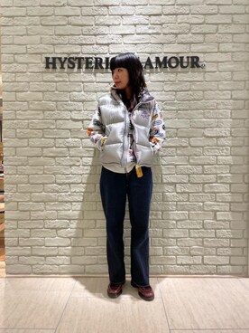 「ﾋﾞｯｸﾞｼﾙｴｯﾄ」｜「アイテム（パンツ）」を使った、OKUDAさん（レディース・161cm）の秋コーディネート