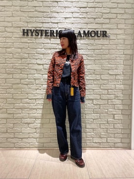 「ロンt」｜「アイテム（ブルゾン）」を使った、OKUDAさん（レディース・161cm）の秋コーディネート