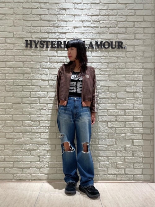 【値下げ希望受付中】ヒステリックグラマー　HG刺繍 トラックジャケット HYSTERIC GLAMOUR（ヒステリックグラマー）の「HG刺繍 トラック