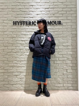 「ロンt」｜「アイテム（ジャケット/アウター）」を使った、OKUDAさん（レディース・161cm）の冬コーディネート