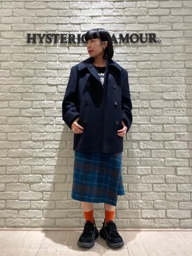 「pコート」｜OKUDAさん（レディース・161cm）の冬コーディネート