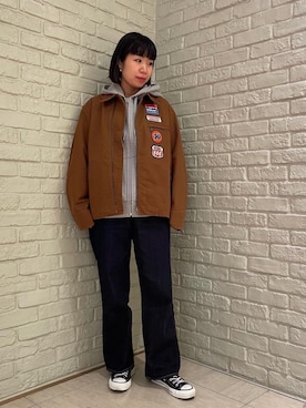 「ソニック・ユース」｜OKUDAさん（レディース・161cm）の冬コーディネート