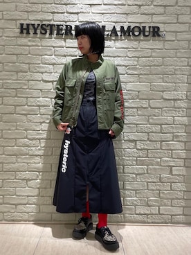 「みりたりー」｜「アイテム（ブルゾン）」を使った、OKUDAさん（レディース・161cm）の春コーディネート