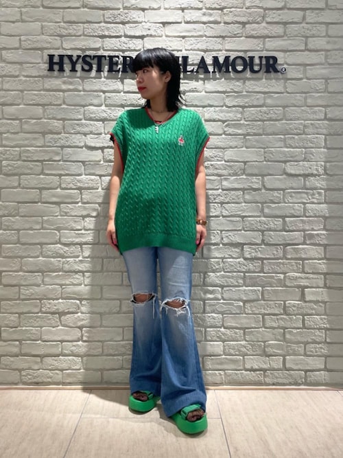 cs10 HYSTERIC GLAMOUR 紫 ヘビ柄 ベスト レディースM相当 103256_ds01.jpg?20240920171523