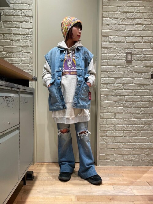 HYSTERIC GLAMOUR ブラックロングコートワンピース24時間値下げ HYSTERIC GLAMOUR（ヒステリックグラマー）の「FOXY LADY
